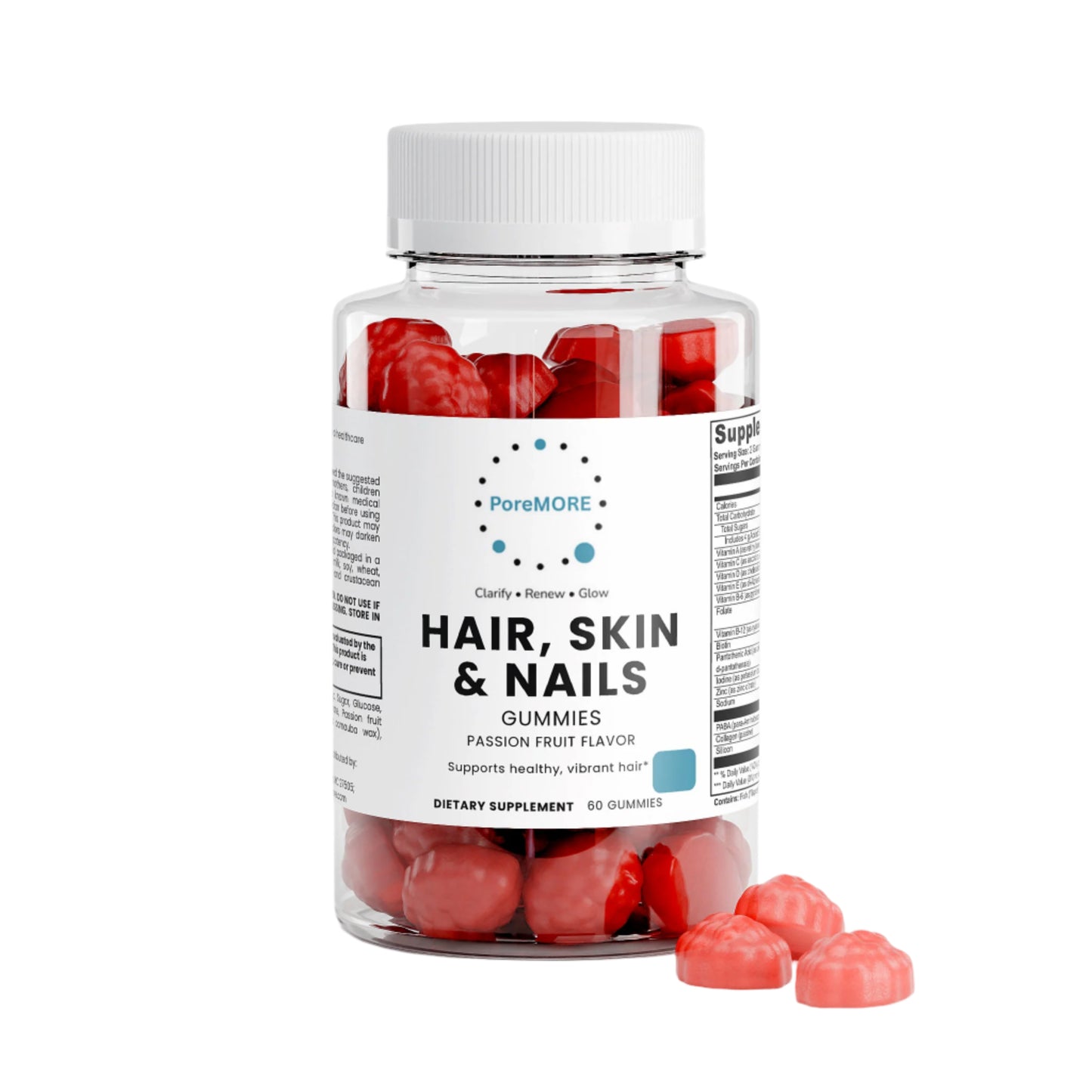 Glow Bites: Hair, Skin & Nails Gummies That Work from Within