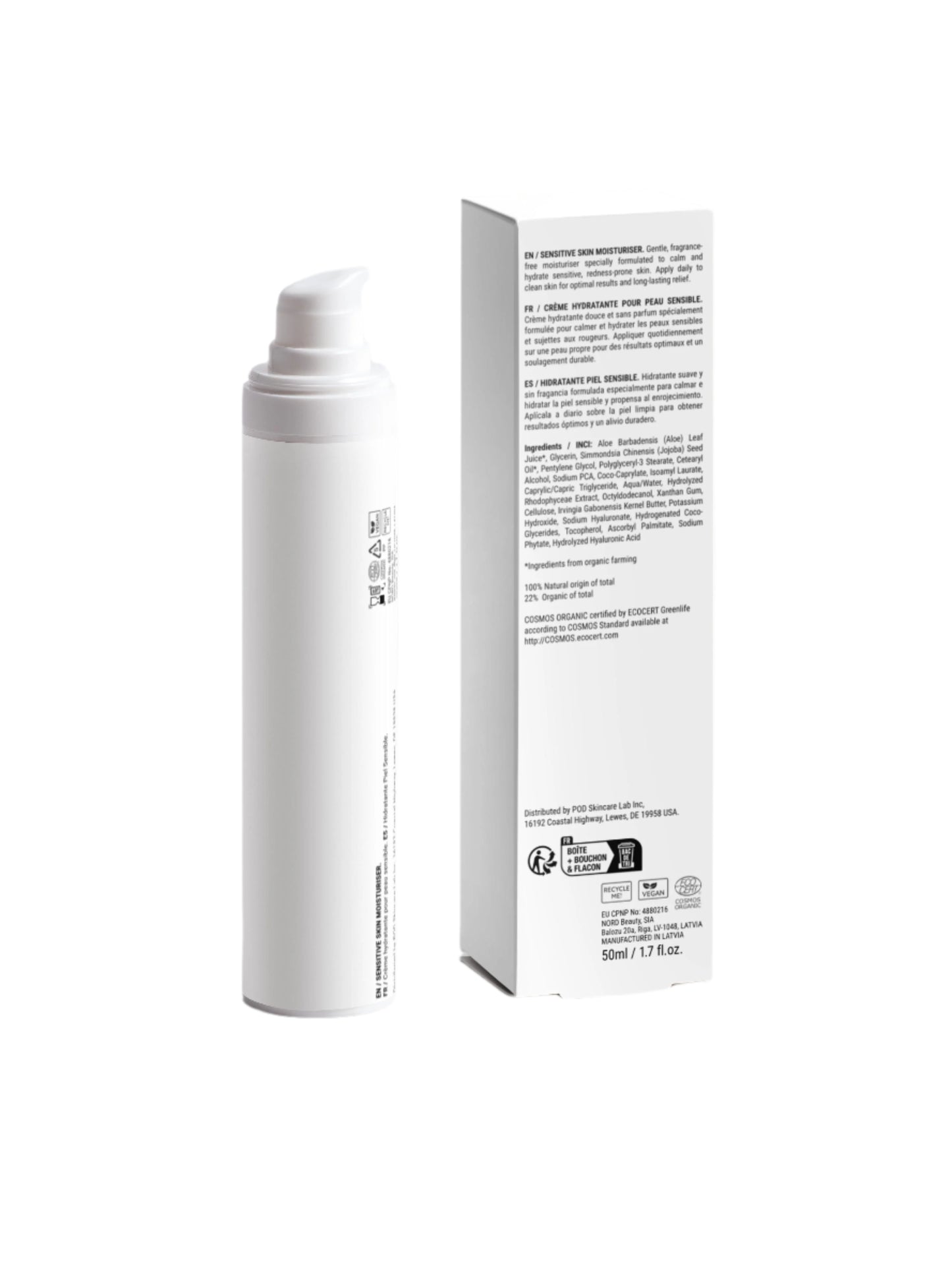 Sensitive Skin Moisturizer, Fragrance Free